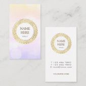 Carte de visite vertical de la série Gold à la mod (Devant / Derrière)