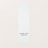 Carte de visite vertical de l'organisateur de plac (Intérieur déplié)