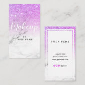 Carte de visite vertical de marbre à la mode de (Devant / Derrière)