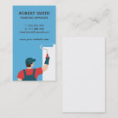 Carte de visite vertical des services de peintres (Devant / Derrière)