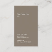 Carte de visite vertical élégant rayé d'or moderne (Dos)