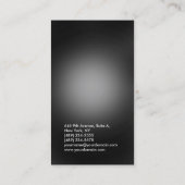 Carte De Visite Vertical Grey Élégant Professionnel Moderne (Dos)