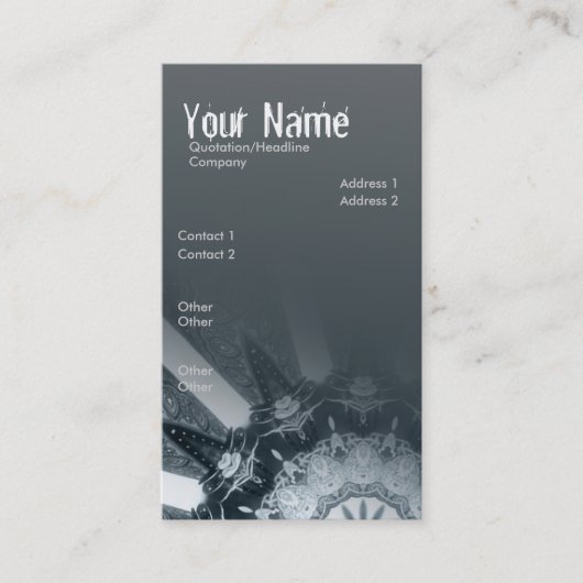 Carte de visite vertical gris (Devant)