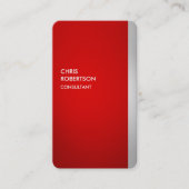 Carte de visite vertical gris-rouge arrondi (Devant)