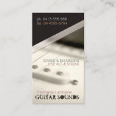 CARTE DE VISITE vertical GUITAR LIGHT (Devant)