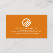Carte De Visite Vertical Marmalade Orange Line Product (Dos)