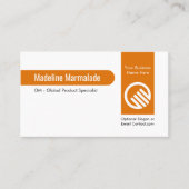 Carte De Visite Vertical Marmalade Orange Line Product (Devant)