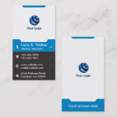 Carte de visite vertical moderne (Devant / Derrière)