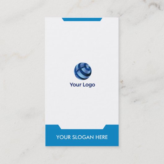 Carte de visite vertical moderne (Dos)