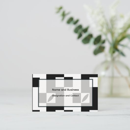 Carte De Visite Vertical Modules | Modern (Debout devant)