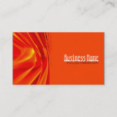 Carte de visite vertical orange Abstrait (Dos)