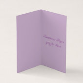 Carte de visite vertical plié de livre (Intérieur)