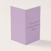 Carte de visite vertical plié de livre (Extérieur)