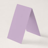 Carte de visite vertical plié de tente (Dos)