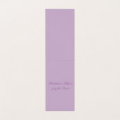 Carte de visite vertical plié de tente (Intérieur déplié)