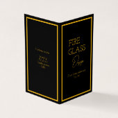 Carte de visite vertical plié par livre (Extérieur)