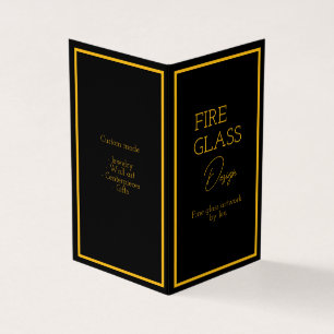 Carte de visite vertical plié par livre