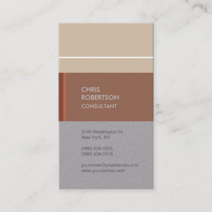 Carte De Visite Vertical Premium Gris Minimaliste Moderne