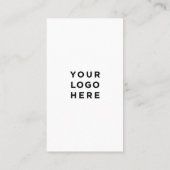 Carte De Visite Vertical professionnel simple (Dos)