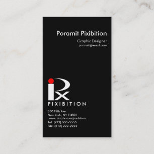 Carte de visite vertical Template4 de Pixibition