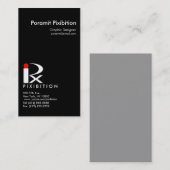 Carte de visite vertical Template4 de Pixibition (Devant / Derrière)