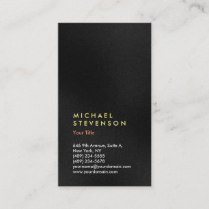 Carte De Visite Vertical Tendance Gris Moderne Professionnel