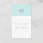 Carte de visite vertical universel propre moderne (Dos)