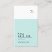 Carte de visite vertical universel propre moderne (Devant)