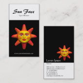 Carte De Visite Verticale à deux tons (face solaire) (Devant / Derrière)