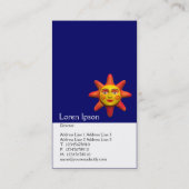 Carte De Visite Verticale à deux tons (face solaire) (Dos)