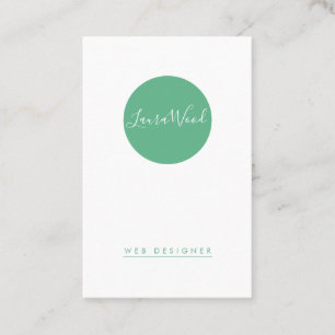 Carte de visite Verticale Circle Business Card