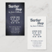 Carte De Visite Verticale de coiffeur et de salon de coiffure (Devant / Derrière)