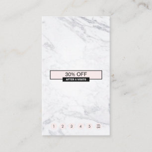 Carte De Visite Verticale de marbre moderne créative de fidélité