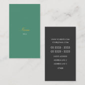 Carte De Visite Verticale d'Elegante de consoude (Devant / Derrière)
