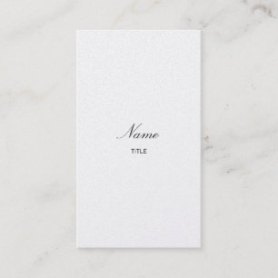 Carte De Visite Verticale d'Elegante d'or