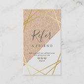 Carte De Visite Verticale grise de référence de KraftPrinted d'or (Devant)