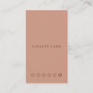 Carte De Visite Verticale minimaliste moderne de fidélité de caf