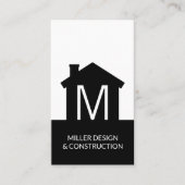 Carte De Visite Verticale moderne d'architecte d'entrepreneur de (Devant)