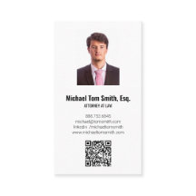 Carte de visite verticale pour avocat avec photo e
