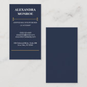 Carte de visite verticale pour entreprise de luxe (Devant / Derrière)