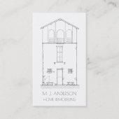 Carte De Visite Verticale professionnelle moderne de Chambre (Devant)