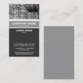 Carte De Visite Verticale réunie - échafaudage (Devant / Derrière)