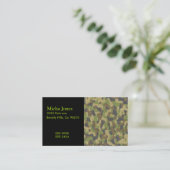 Carte De Visite Verts et bruns de Camo (Debout devant)