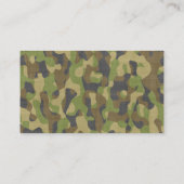 Carte De Visite Verts et bruns de Camo (Dos)