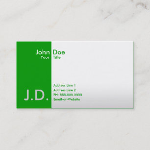 Carte De Visite verts professionnels