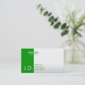 Carte De Visite verts professionnels (Debout devant)