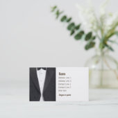 Carte De Visite Veste de smoking et cravate d'arc (Debout devant)