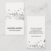 Carte De Visite Vestiges d'oiseaux (Devant / Derrière)