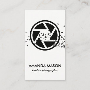 Carte De Visite Vestiges d'oiseaux   Lentilles de caméra