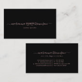 Carte De Visite Vêtement des yeux (Devant / Derrière)